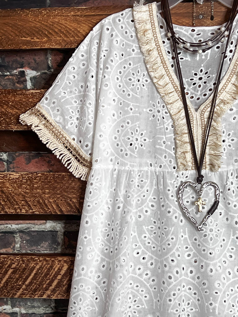 6-20 SALE - BOHO DRESS COVER UP TUNIC---------SALE