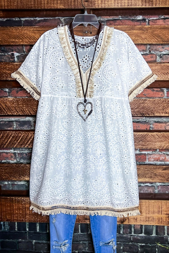 6-20 SALE - BOHO DRESS COVER UP TUNIC---------SALE