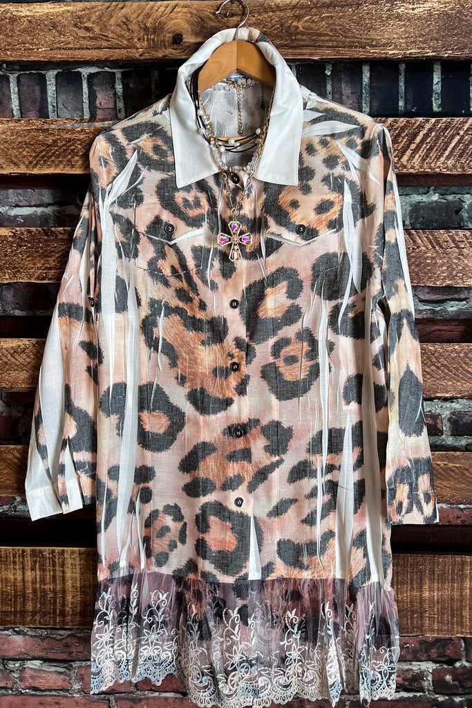 ETERNALLY PERFECT FAB SHIRT JACKET LEOPARD
