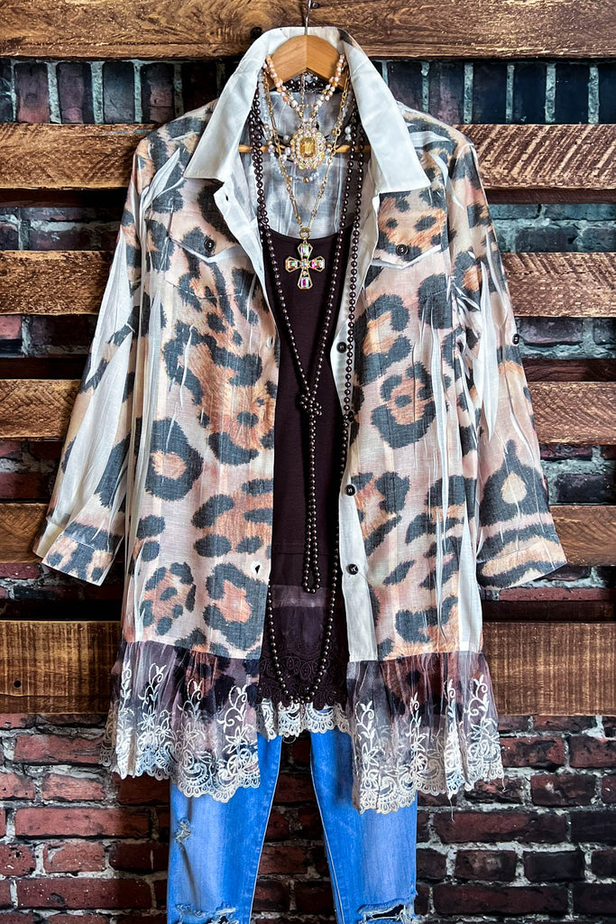 ETERNALLY PERFECT FAB SHIRT JACKET LEOPARD