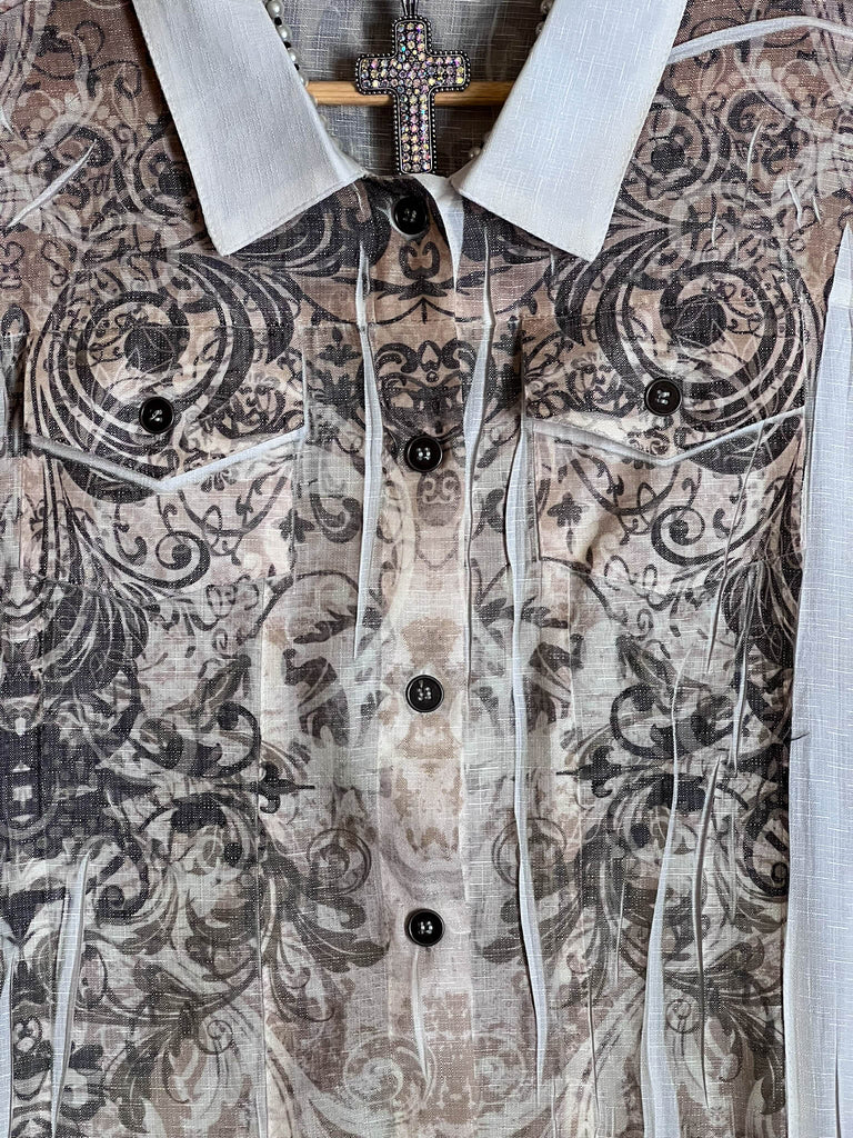 Easy to Admire Charm Fab Jacket in Ivory & Taupe