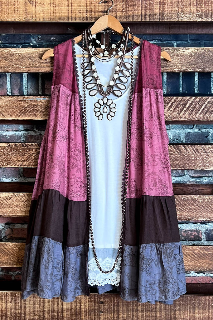 IT ALL BEGINS WITH LOVE BRICK & MULTI-COLOR VEST