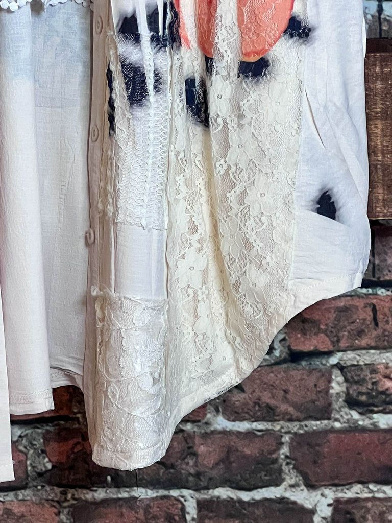 Boho Western Fab Embellished Lace Long Jacket in Multi-Color