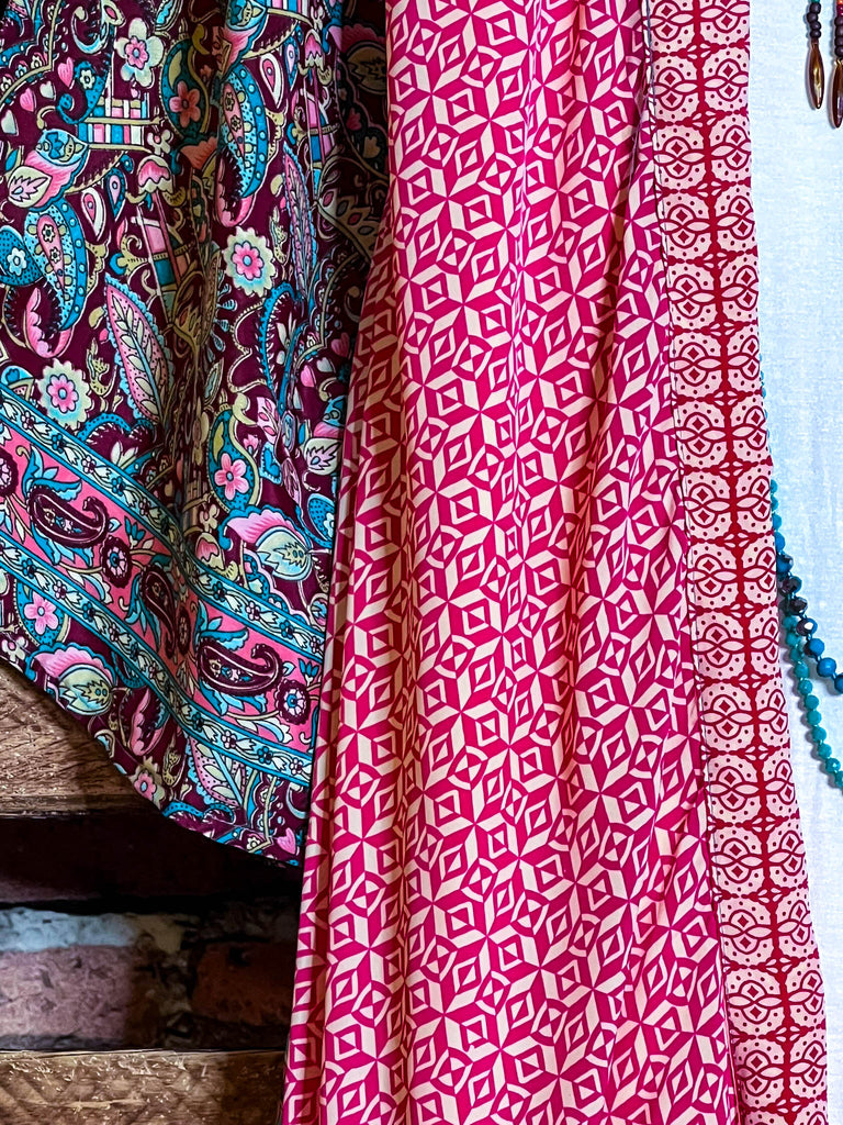 BON VOYAGE LIGHTWEIGHT KIMONO DUSTER MULTI-COLOR