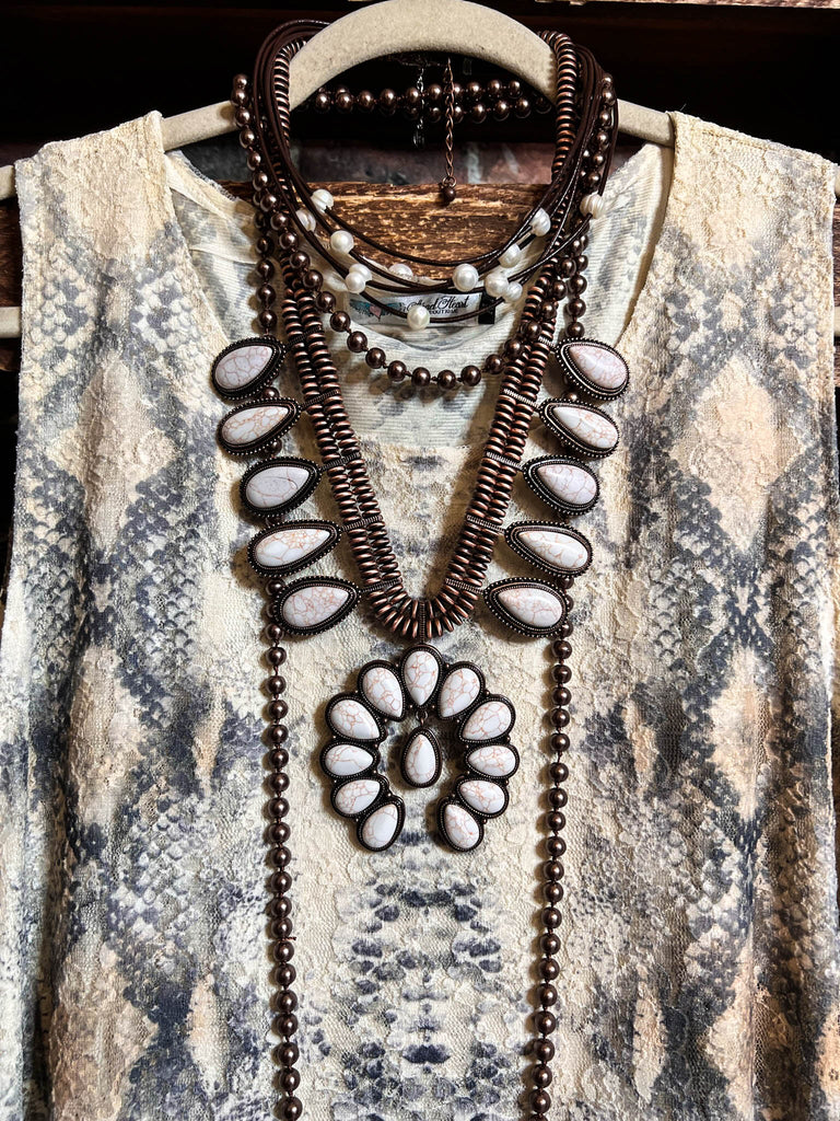 FAB CHARM STYLISH DRESS TUNIC LACE ANIMAL PRINT