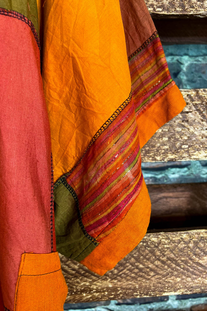 The Power of Joy Boho Patchwork Kimono Multi-Color