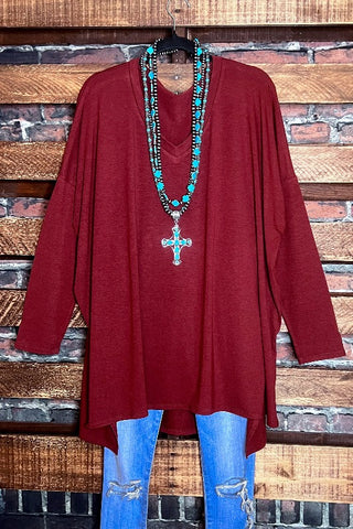 FOREVER PERFECTLY SIMPLE & OVERSIZED T-TUNIC IN ASH GRAY----- SALE
