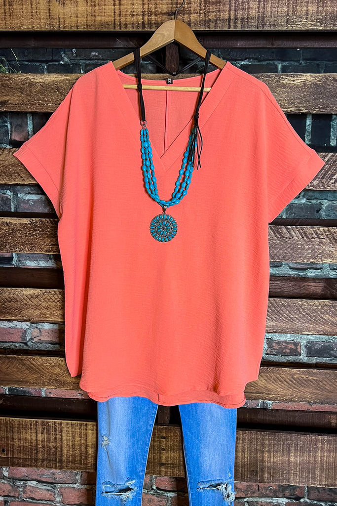 SIMPLY PERFECT EVERYDAY TOP IN JOY CORAL