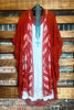 YOU'RE MY DREAM LACE RUST RED OVERSIZED DUSTER KIMONO