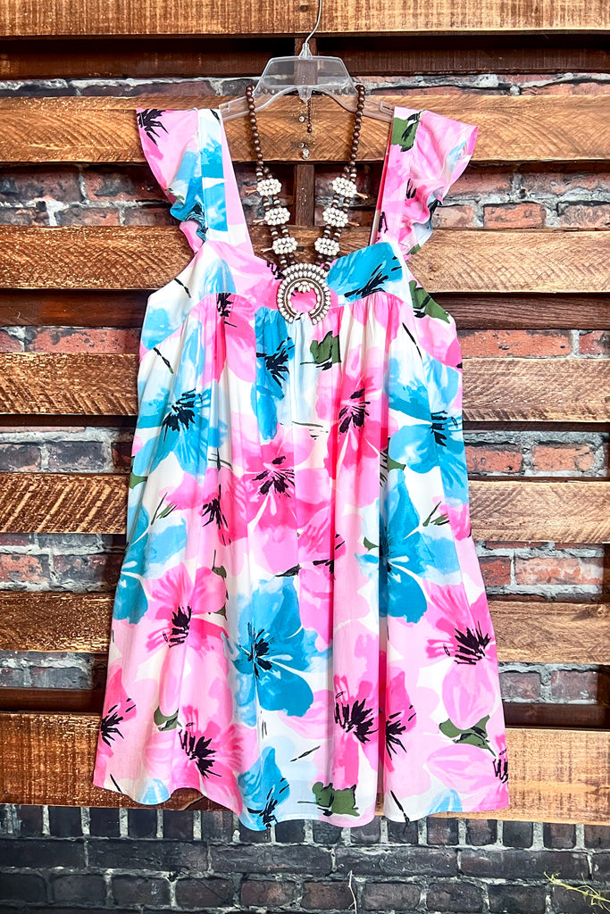 Summer Of Love Floral Dress in Multi-Color -------Sale
