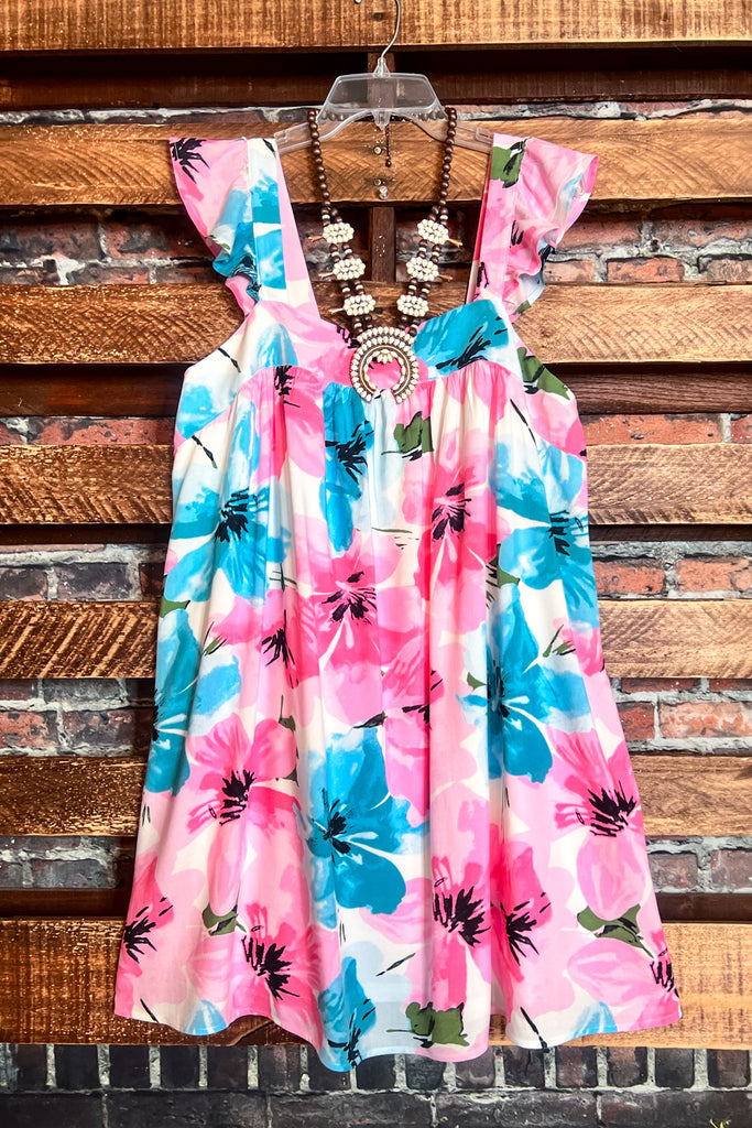 Summer Of Love Floral Dress in Multi-Color -------Sale
