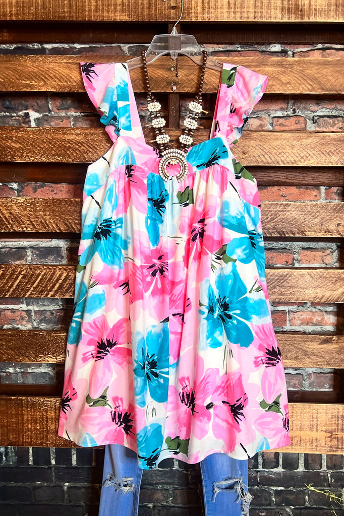 Summer Of Love Floral Dress in Multi-Color -------Sale