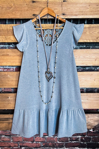 ALL THIS BEAUTY LACE EMBROIDERED DRESS IN MINT