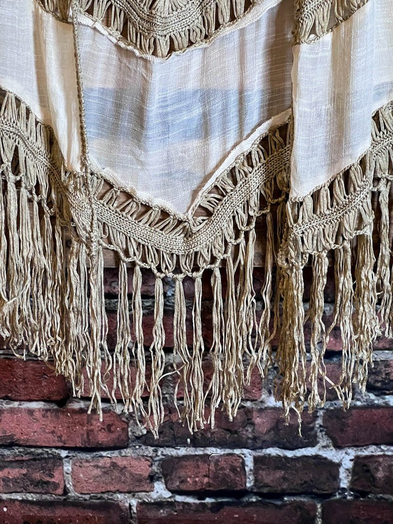 BOHO CROCHET FAB VEST IN NATURAL