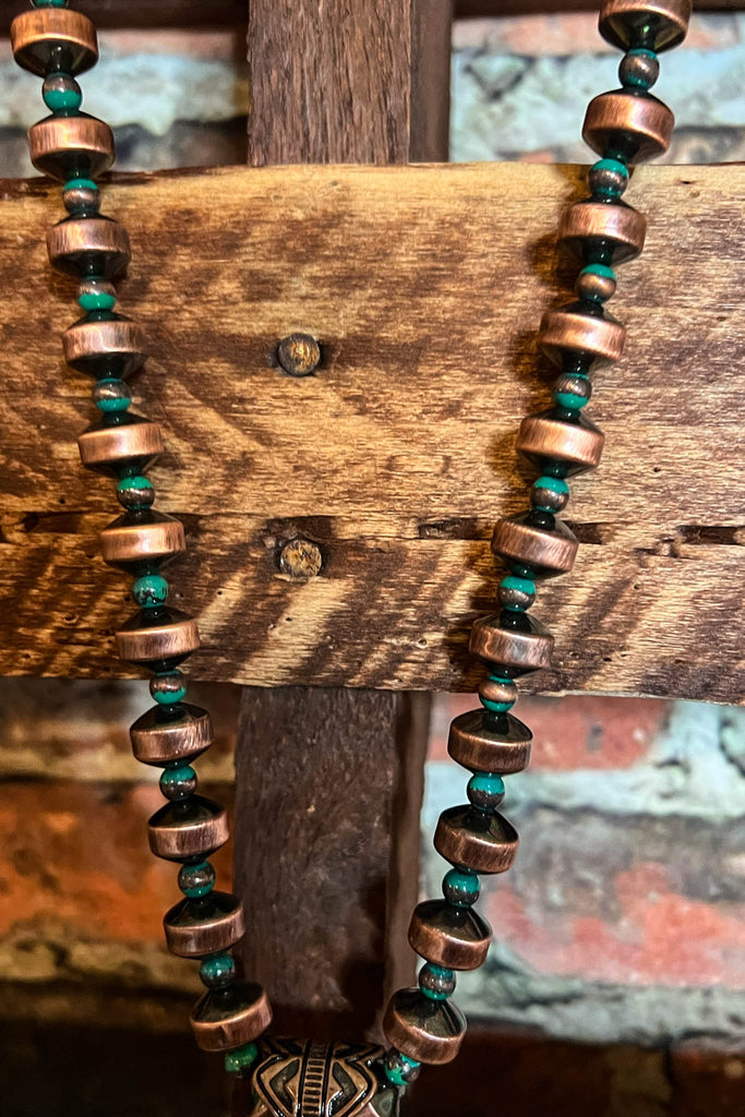 Magnolia Beauty Copper & Ivory Set Necklace