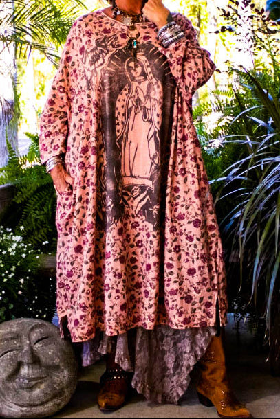 Boho Be Inspired 100% Cotton Dress Long Tunic Oversized