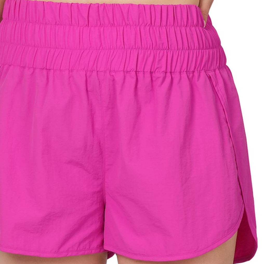 Pretty Comfy Hot Pink Plus Size Women's Shorts ----------Sale