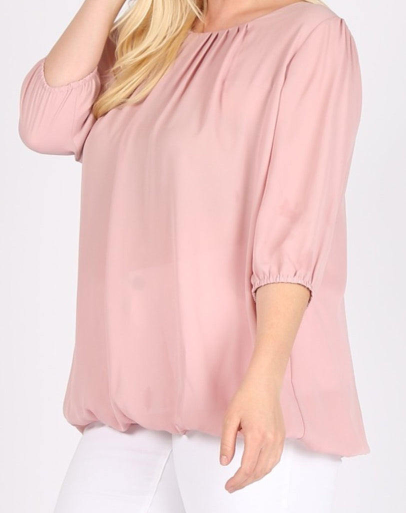 Blouse Mauve Plus Size--------Sale