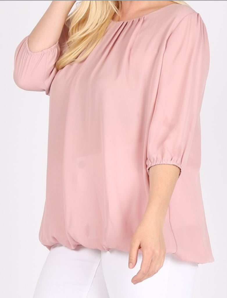 Blouse Mauve Plus Size--------Sale