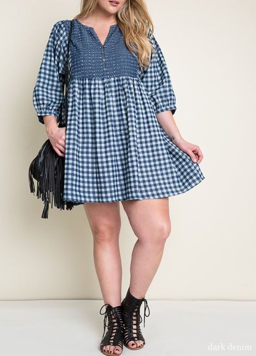 denim boho dress WEEKEND GETAWAY DENIM------------SALE – Life is Chic Boutique fitted denim dress Ladies - Black/White Scarf-Detail Color:New Shell Pink this dress features a womens party fashion style
