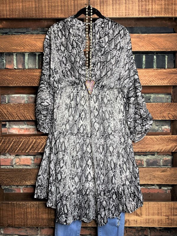 Dress Animal Print in Gray Mix------------SALE