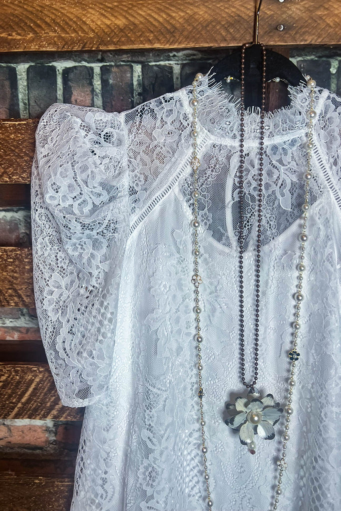 LACE BLOUSE IN IVORY --------- SALE