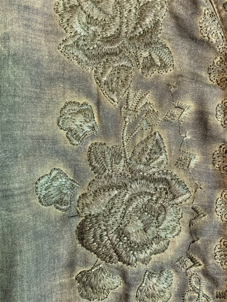 KEEP LOVE ALIVE OLIVE EMBROIDERED DRESS TUNIC