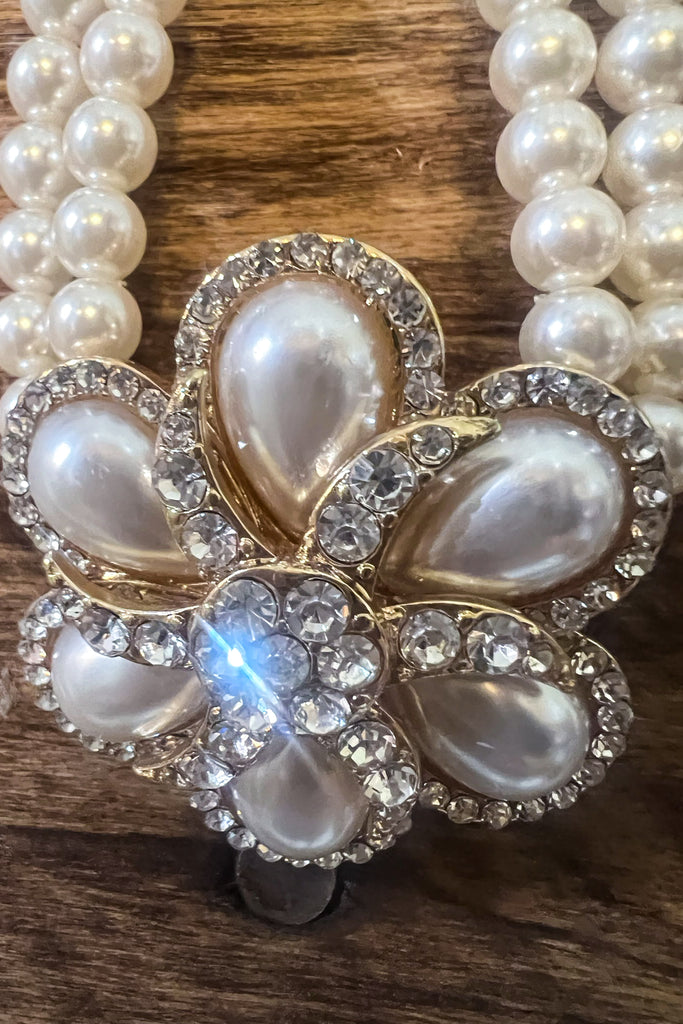 Classic Pearl Fleur Set Necklace