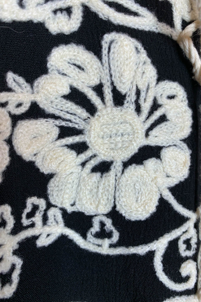 6-12 SIZE Boho Embroidered Dress in Black -----Sale