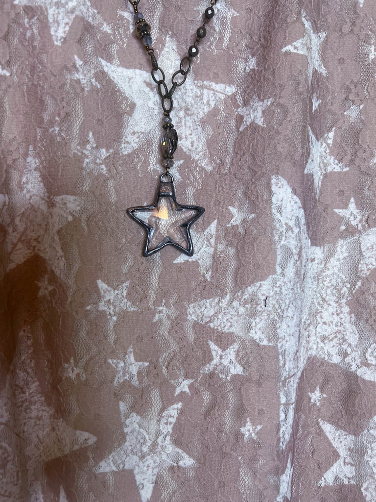 Give me The Stars Lace Asymmetrical Dress in Beige & Taupe