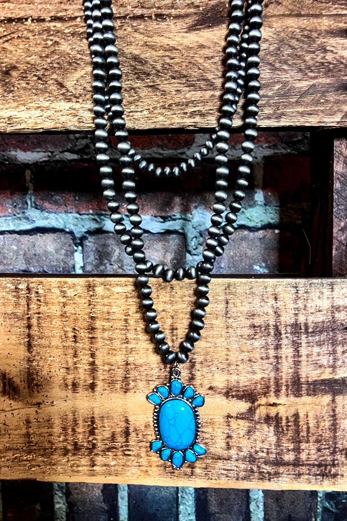 WIND RIVER SET NECKLACE IN TURQUOISE
