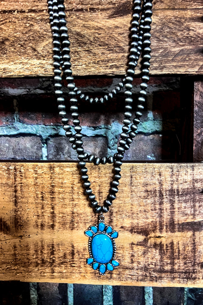 WIND RIVER SET NECKLACE IN TURQUOISE