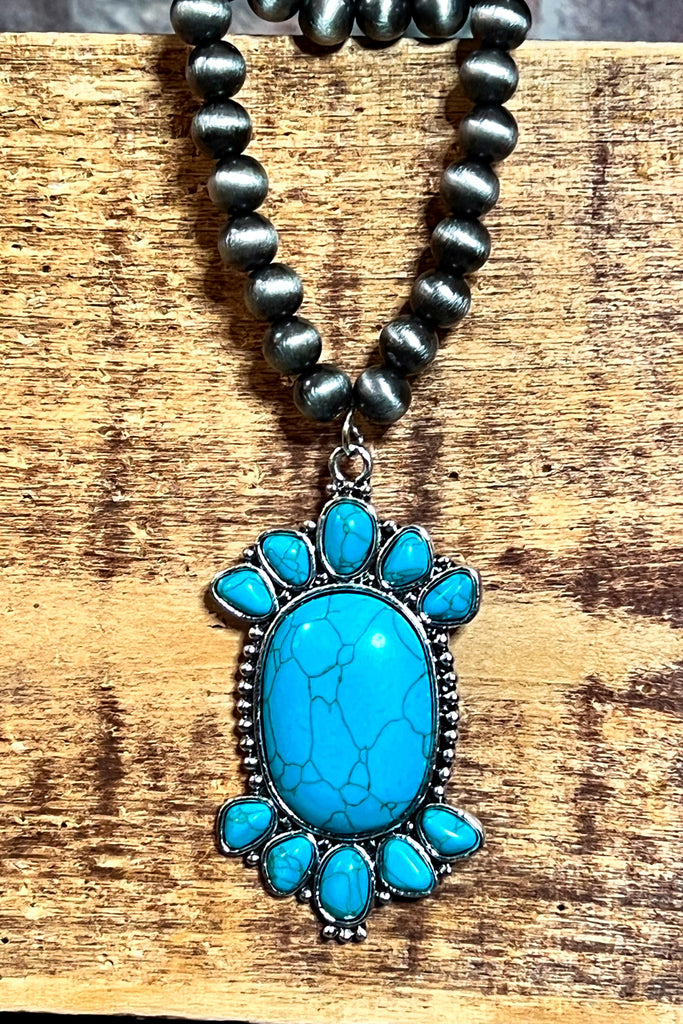 WIND RIVER SET NECKLACE IN TURQUOISE