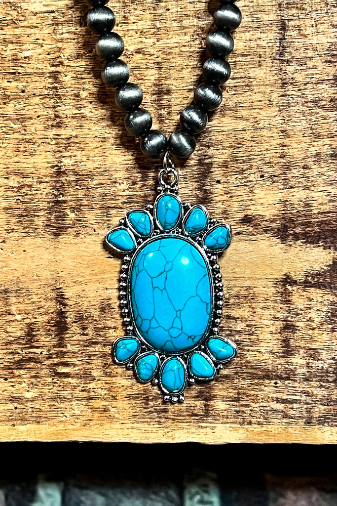 WIND RIVER SET NECKLACE IN TURQUOISE