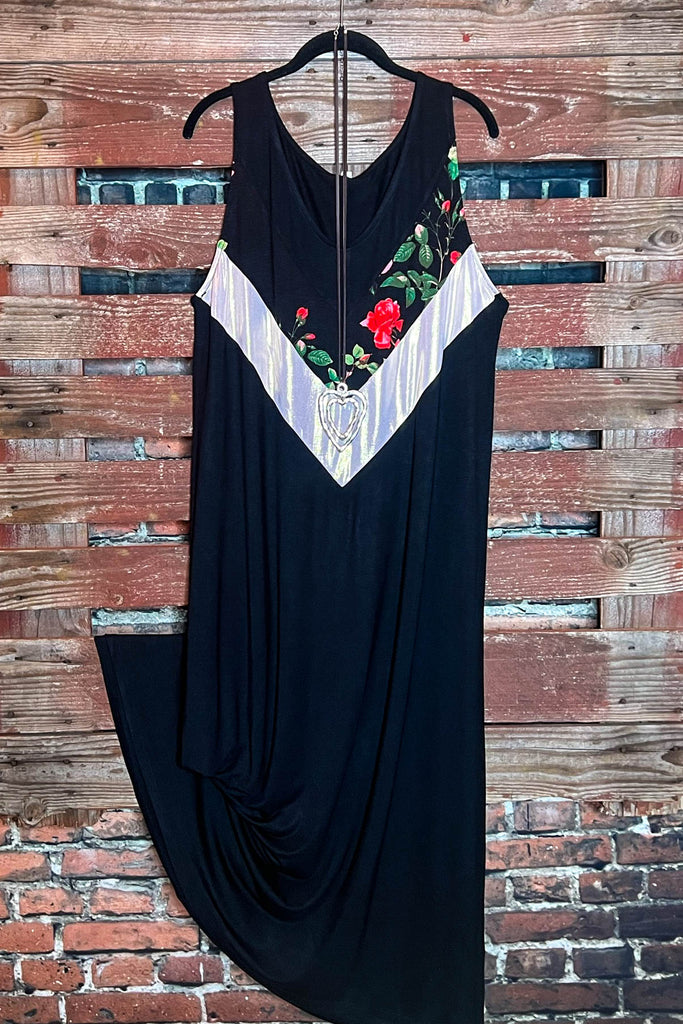 BLACK MAXI DRESS 2X ( 18-20)SIZE-----------SALE