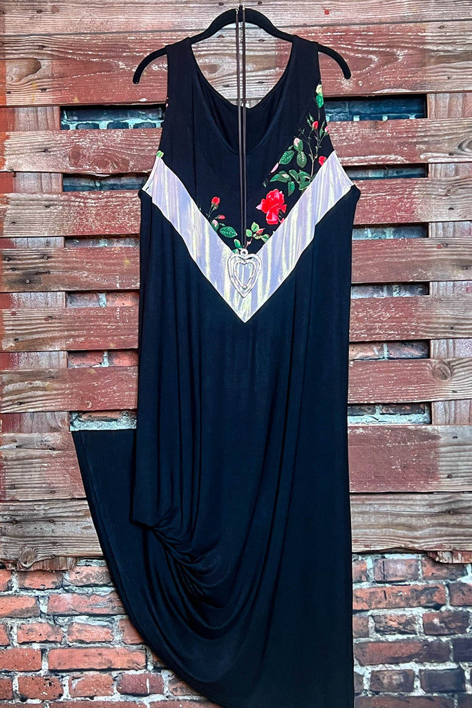 BLACK MAXI DRESS 2X ( 18-20)SIZE-----------SALE