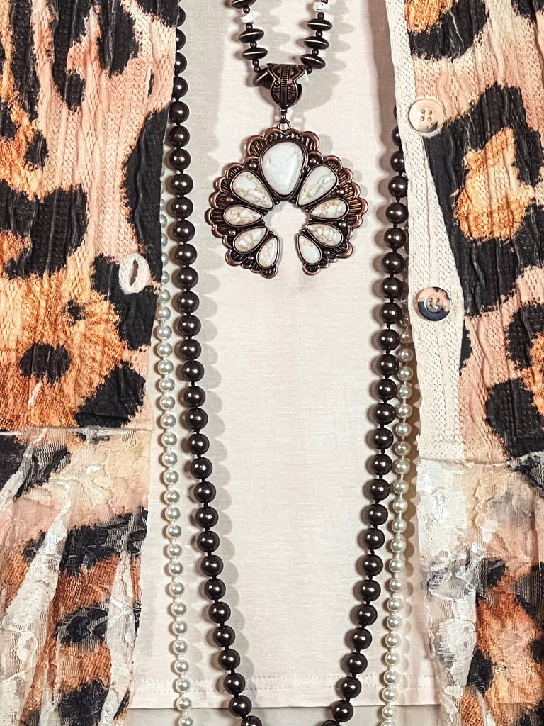 FABULOUS & STYLISH LEOPARD PRINT LACE LONG JACKET CARDIGAN