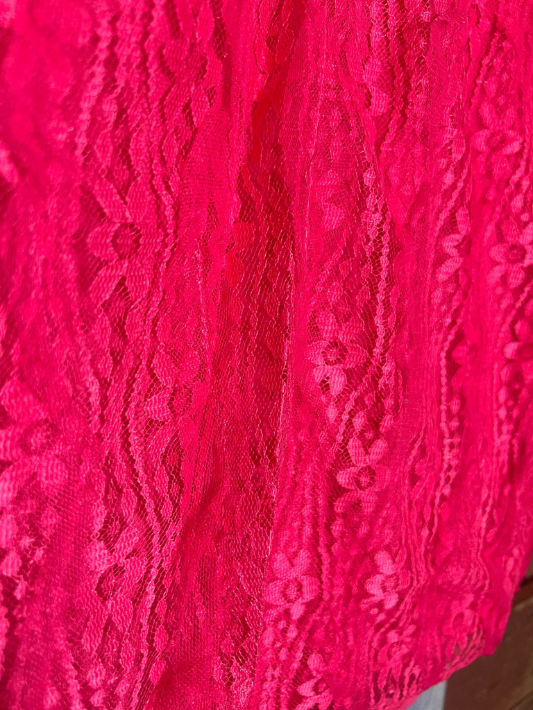 PINK LACE SLEEVELESS TOP-----------SALE