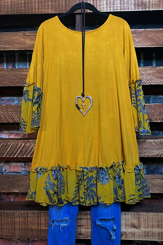 6-8 SIZE TOP IN MUSTARD REGULAR & PLUS SIZE-----------------SALE