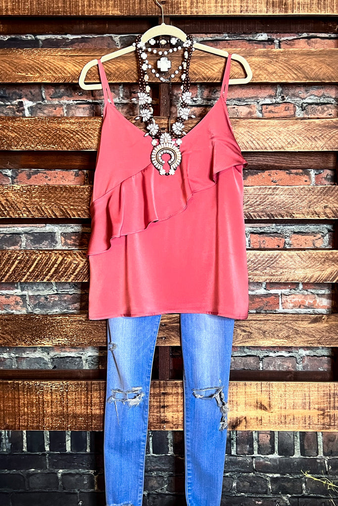 18-24 SIZE - MY SWEET LOVE STYLISH SATIN TOP IN PINK--------SALE