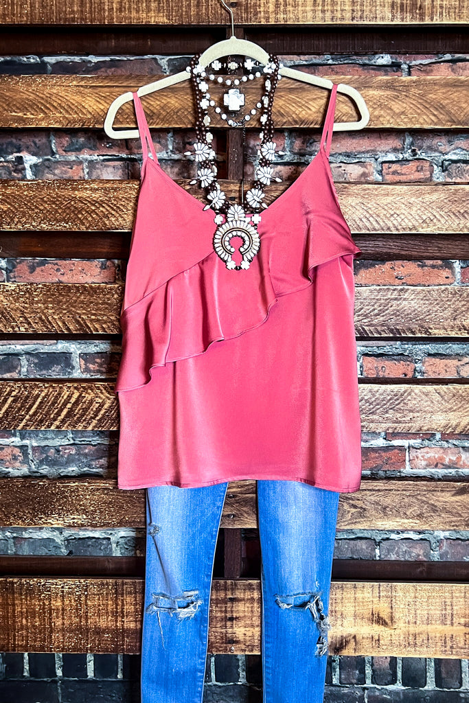 18-24 SIZE - MY SWEET LOVE STYLISH SATIN TOP IN PINK--------SALE