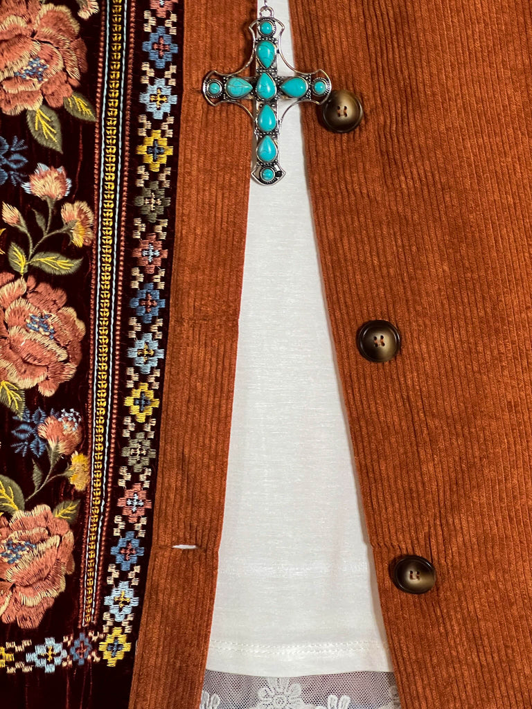 16-26 SIZE - VELVET & CORDUROY SHIRT-------SALE