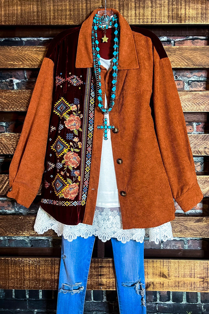 16-26 SIZE - VELVET & CORDUROY SHIRT-------SALE