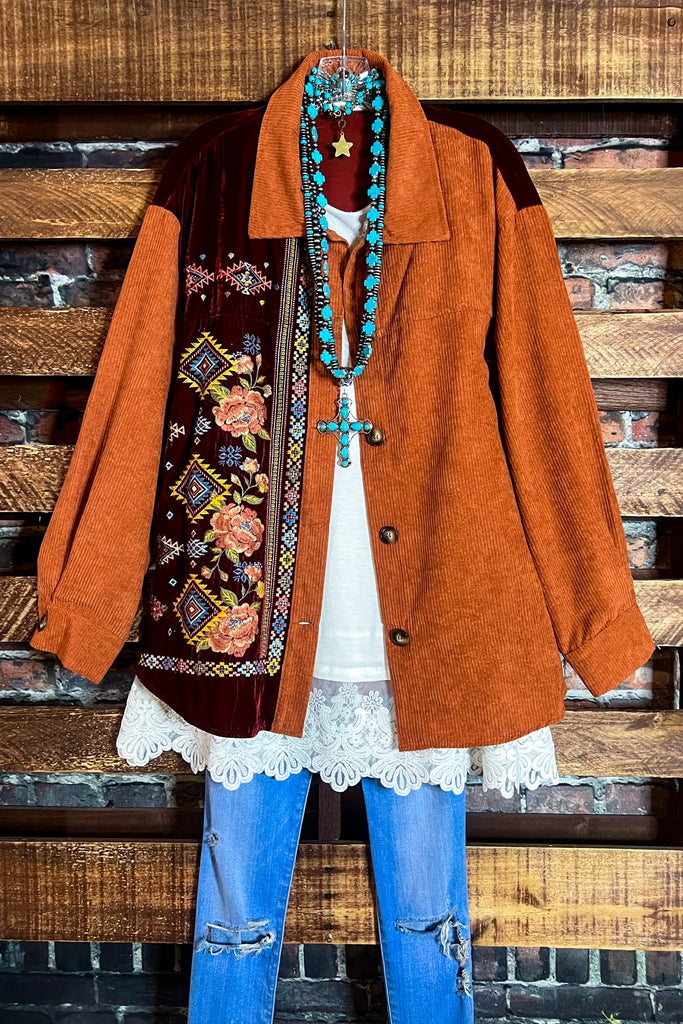 16-26 SIZE - VELVET & CORDUROY SHIRT-------SALE