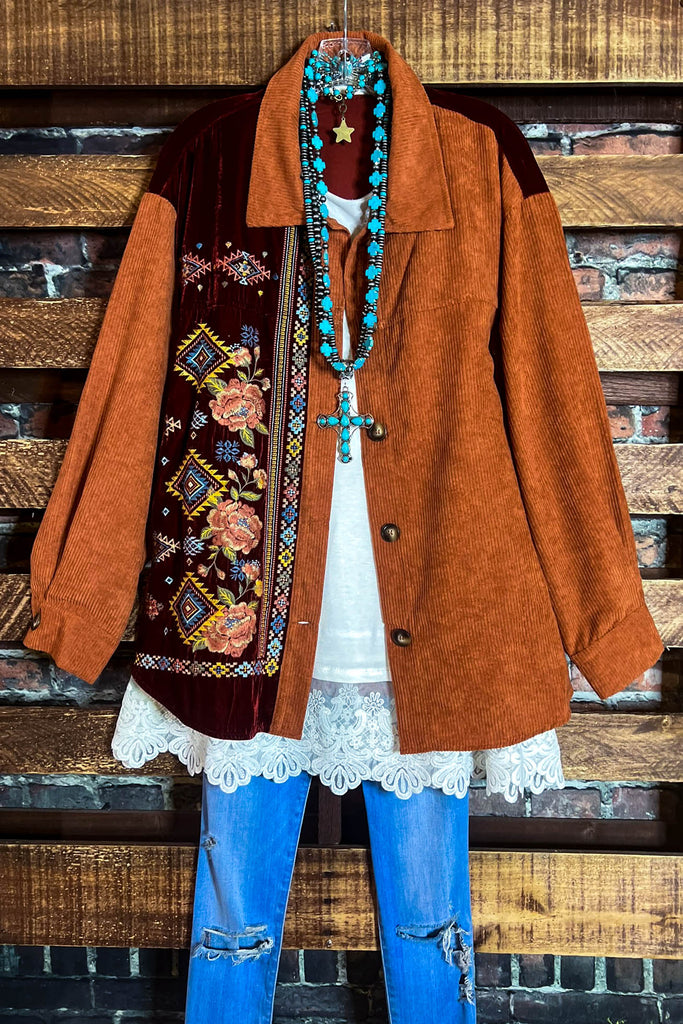 16-26 SIZE - VELVET & CORDUROY SHIRT-------SALE