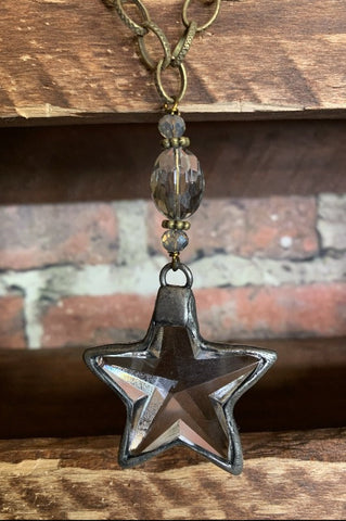 AMAZONITE NATURAL STONES CROSS NECKLACE