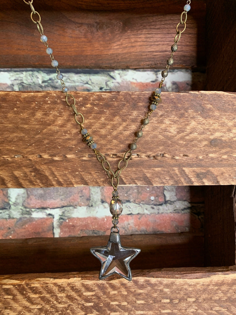 MY LUCKY NORTH STAR CRYSTAL NECKLACE