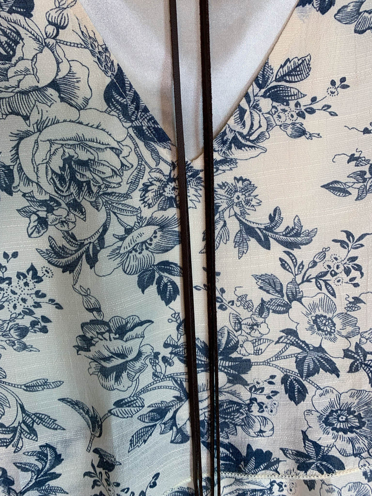 Dress In Beige & Blue 6-10 Size --------Sale