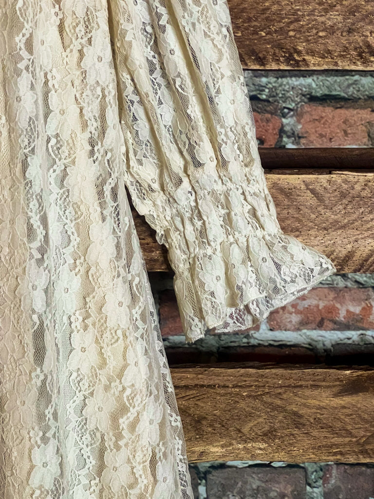 LOVE OF MY LIFE LACE LAYERED TUNIC DRESS BEIGE