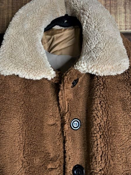 JACKET BROWN FAUX FUR -------------sale